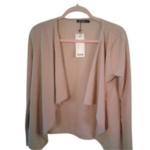 Boohoo Dusty Peachy Pink Cardigan